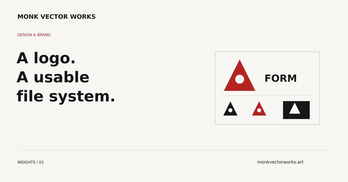 A primary logo symbol with horizontal, compact and monochrome variations.